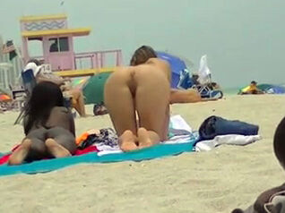 Stunning ebony and milky gfs sunbathing naked, hidden cam