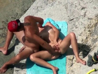 Public beach mutual touching bring to some oral hookup